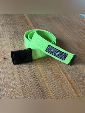Remix Taipei Neon Green Web Belt Black Buckle Streetwear New No Tags